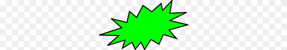 Green Burst Clipart, Leaf, Plant, Symbol, Star Symbol Free Png Download