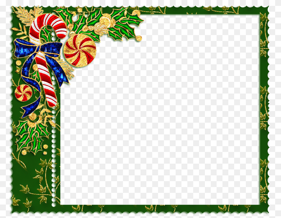 Download Green Christmas Frames Clipart Candy Cane Picture, Art, Envelope, Floral Design, Graphics Png