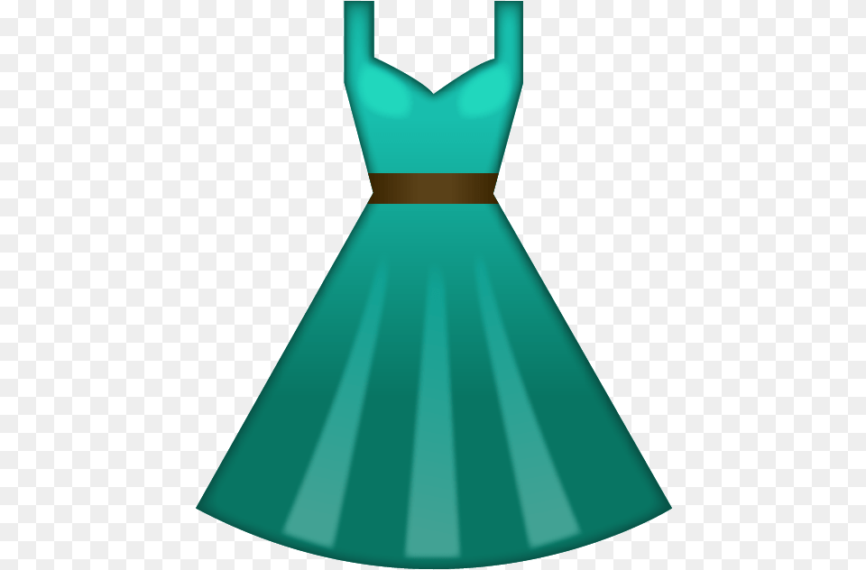 Download Green Dress Emoji Icon Emoji Dress, Clothing, Evening Dress, Fashion, Formal Wear Png