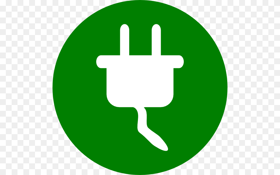 Download Green Electricity Symbol Clipart, Adapter, Electronics, Plug, First Aid Free Transparent Png