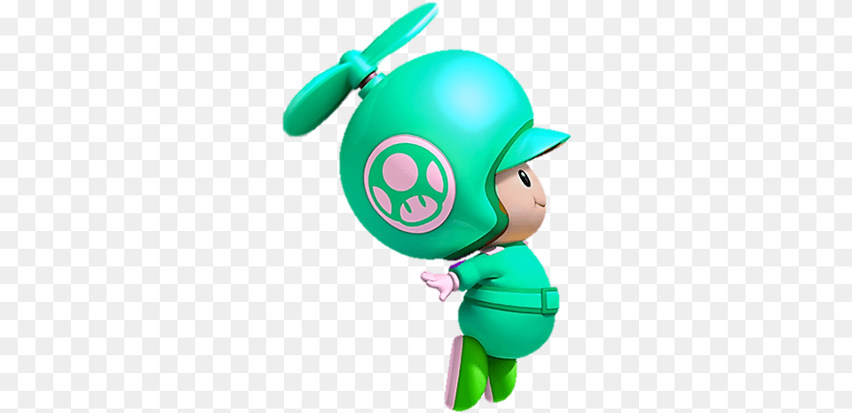 Green Toad Propeller New Super Mario Bros Wii New Super Mario Bros Toad, Clothing, Hardhat, Helmet Free Png Download