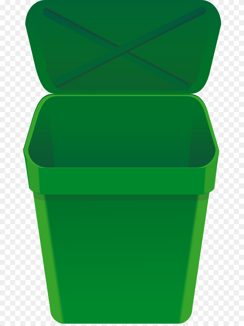 Green Trash Can Clipart Rubbish Bins Waste Paper Free Png Download
