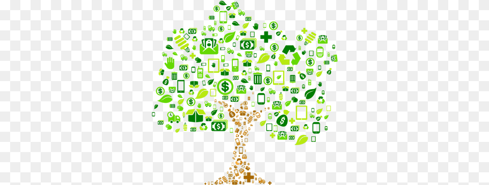 Download Greenbuyback Logo Money Tree Icon Full Size Clip Art, Green, Graphics, Qr Code Png Image