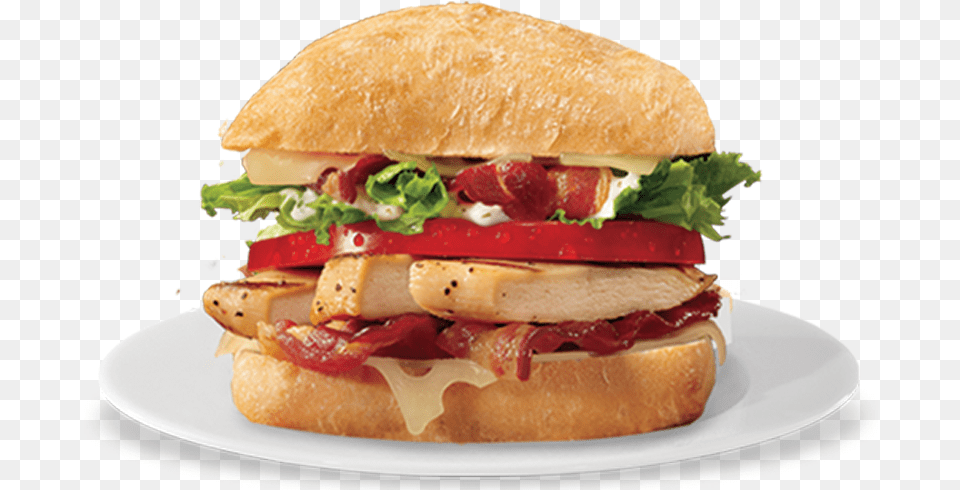 Download Grilled Chicken Sandwich Image With No Chicken Bacon Ranch Sandwich Dairy Queen, Burger, Food, Lunch, Meal Png