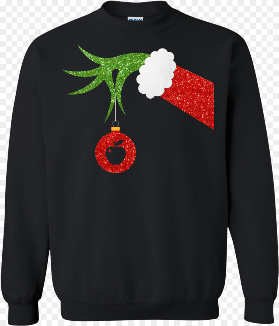 Download Grinch Hand Transparent Friends Ugly Christmas Sweaters, Clothing, Knitwear, Long Sleeve, Sleeve Png Image