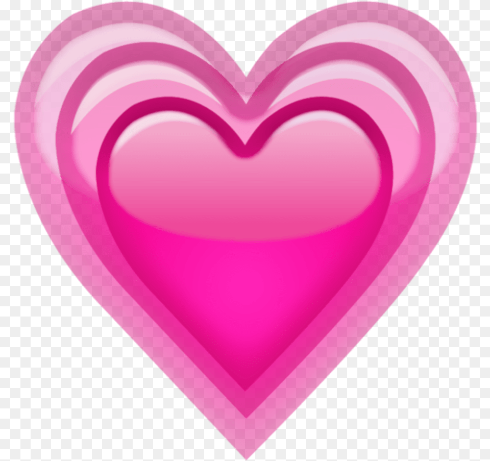 Download Growing Pink Heart Emoji Icon Hearts Transparent Png Image