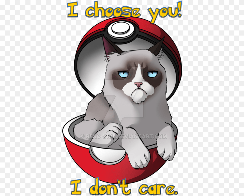 Download Grumpy Cat Christmas Clipart Cartoon Of Grumpy Cat, Baby, Person, Advertisement, Poster Png