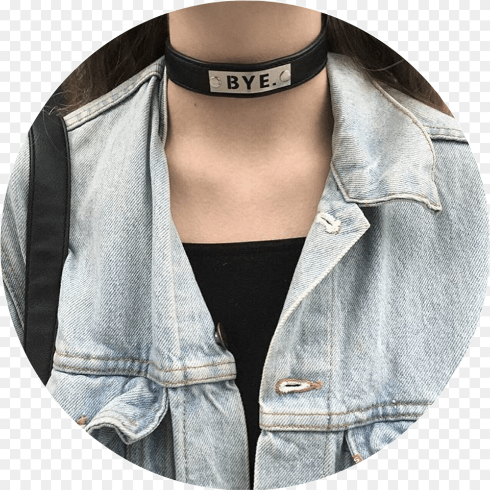 Download Grunge Tumblr Aesthetic Choker Icons Anime Girl, Accessories, Clothing, Coat, Jacket Png