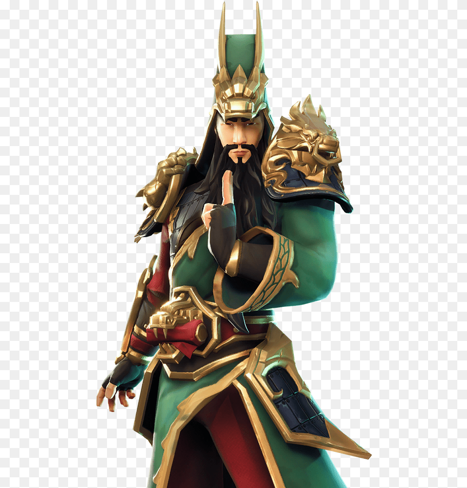 Download Guan Yu Skin Fortnite Full Body For Free Guan Yu Fortnite Skin, Adult, Female, Knight, Person Png