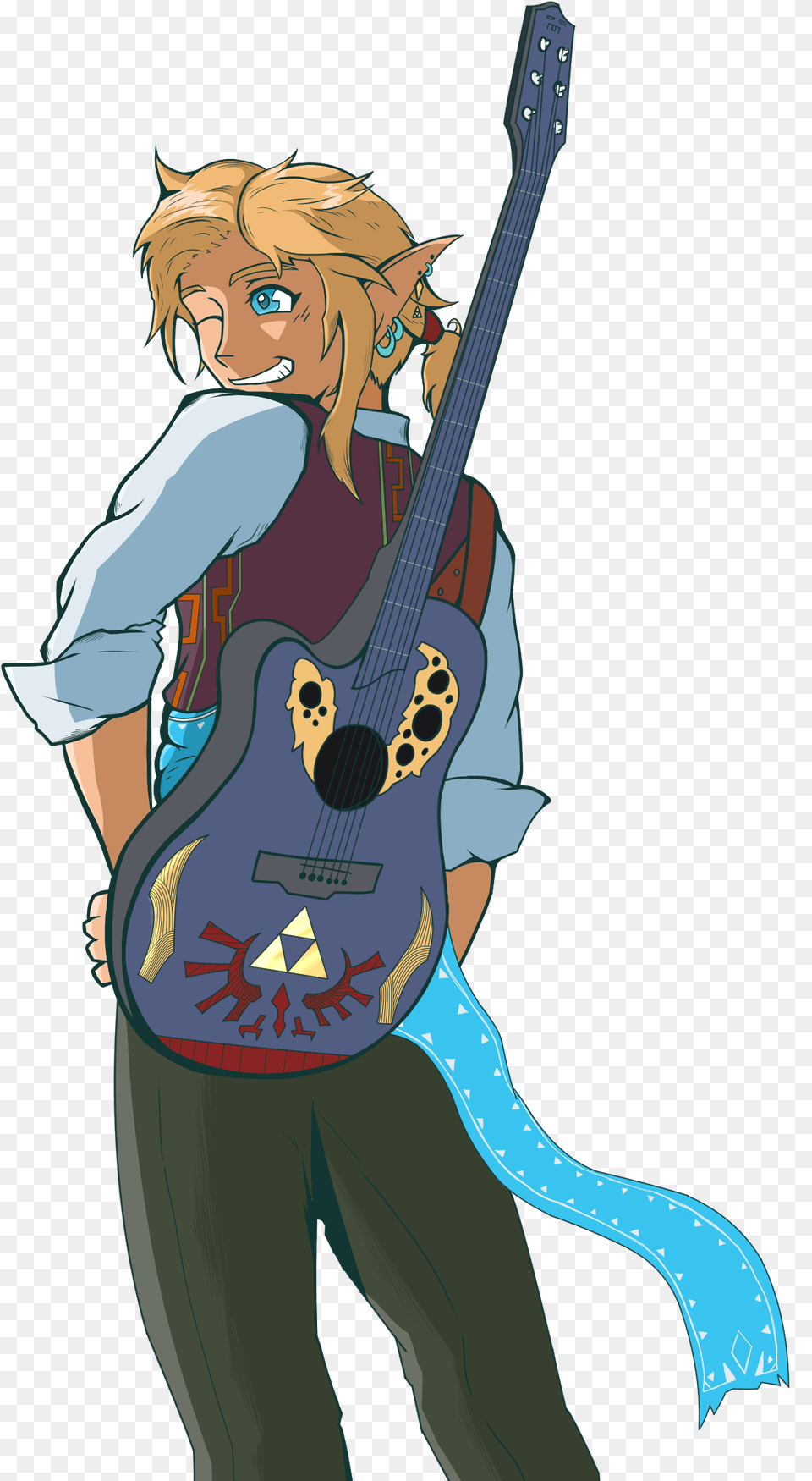 Guitar Clipart Mariachi The Legend Of Zelda, Book, Comics, Person, Publication Free Png Download