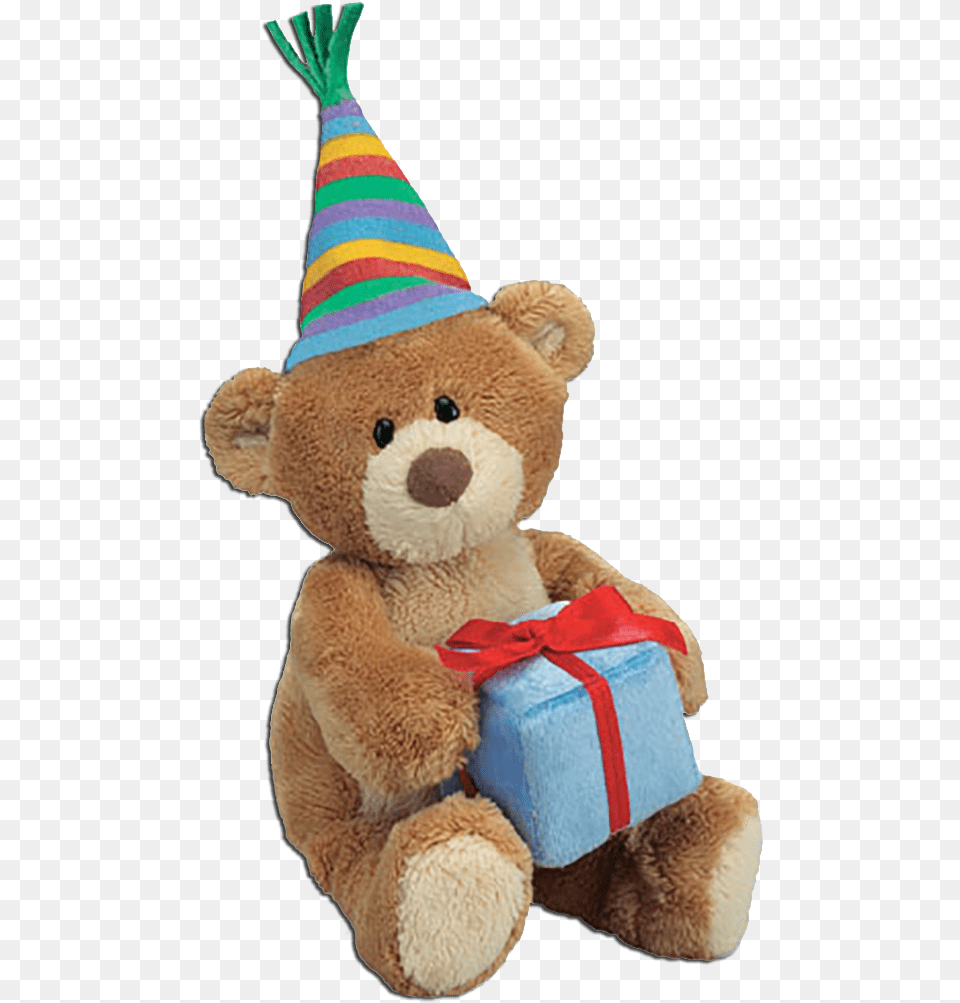 Download Gund Thinking Of You Teddy Bear Happy Birthday Birthday Teddy Bear, Clothing, Hat, Teddy Bear, Toy Png Image