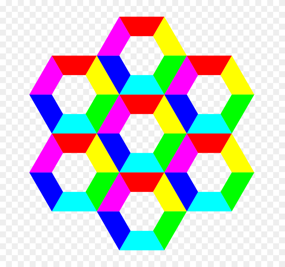 Download Half Hexagon Fun Clipart, Pattern Png