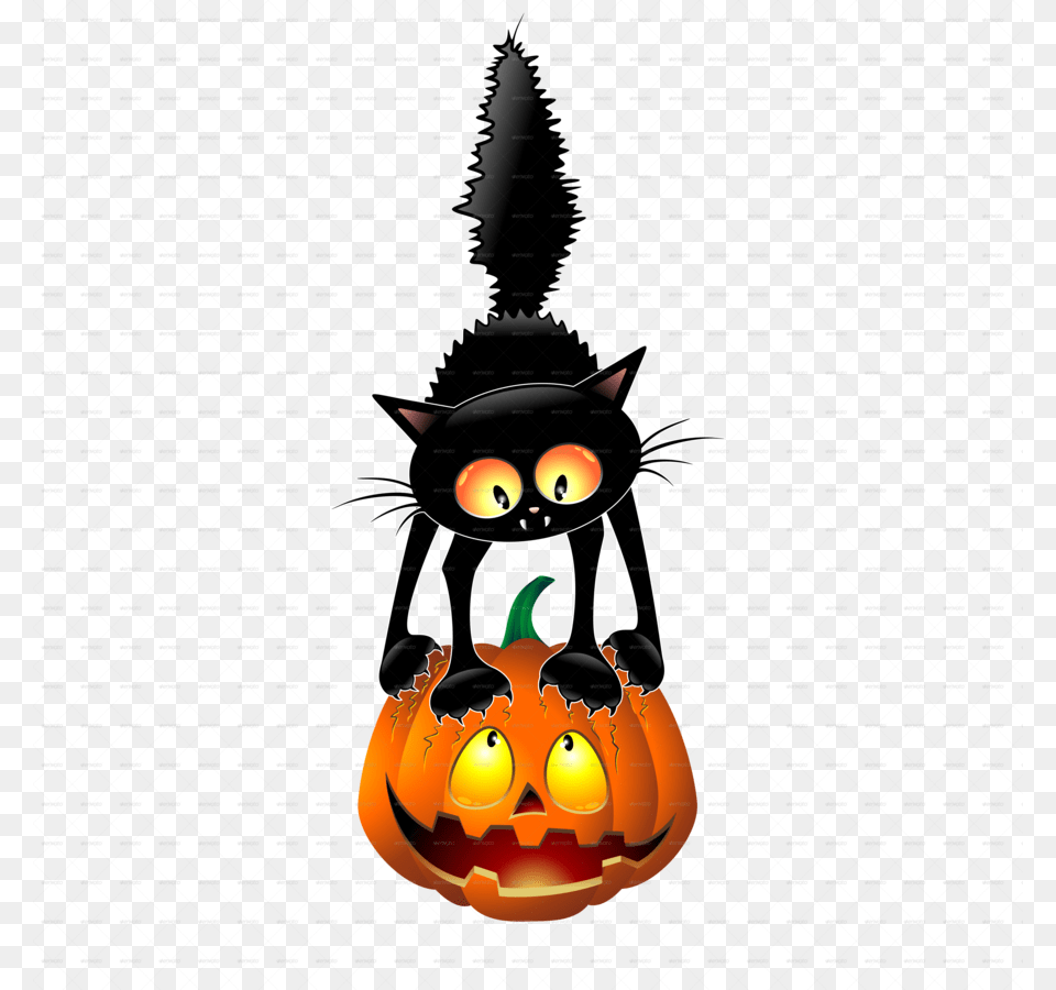 Halloween Cat Cartoon Clipart Cat Cartoon Clip Art Cat, Festival Free Png Download