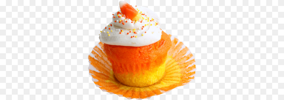Download Halloween Cupcake Psd Candy Corn Cupcakes Full Halloween Cupcakes, Cake, Cream, Dessert, Food Free Transparent Png