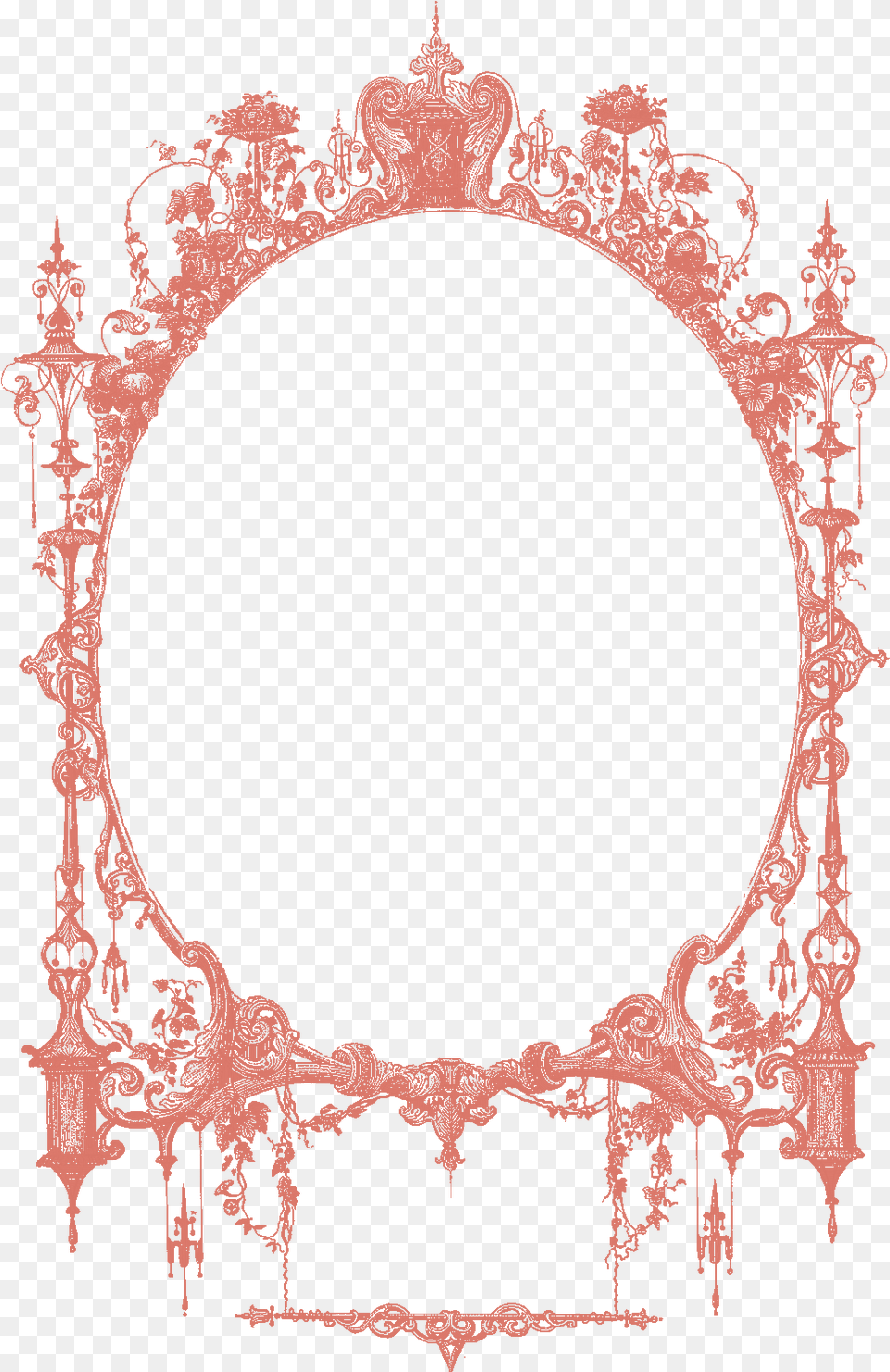 Halloween Frame Invitation Clipart Gothic Frame Halloween Invite, Oval Free Png Download