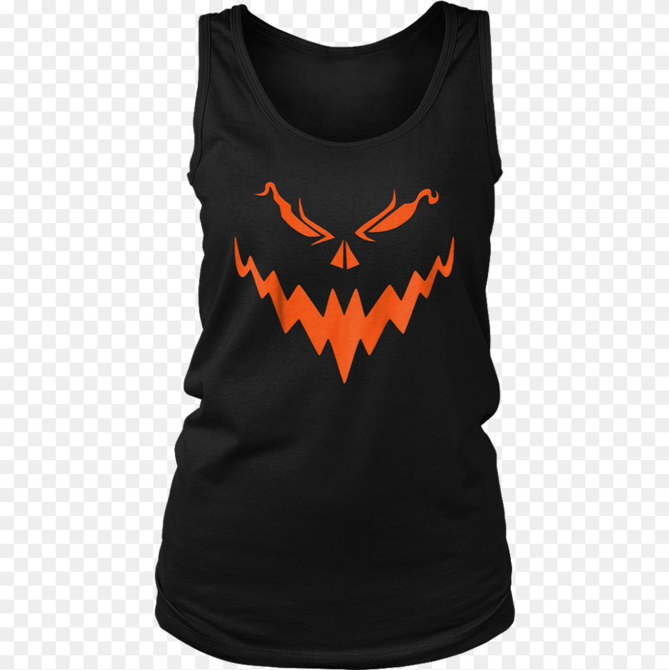 Download Halloween Pumpkin Face Scary, Clothing, T-shirt, Tank Top, Person Png Image