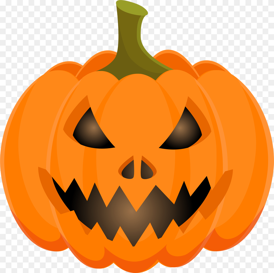 Download Halloween Scary Pumpkin Portable Network Graphics, Food, Plant, Produce, Vegetable Png Image
