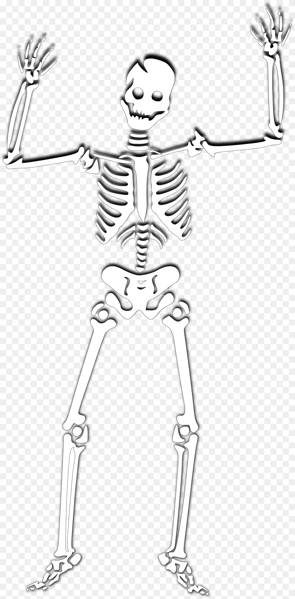Download Halloween Skeleton Photos Skeleton Cartoon Transparent Background, Blade, Dagger, Knife, Weapon Free Png
