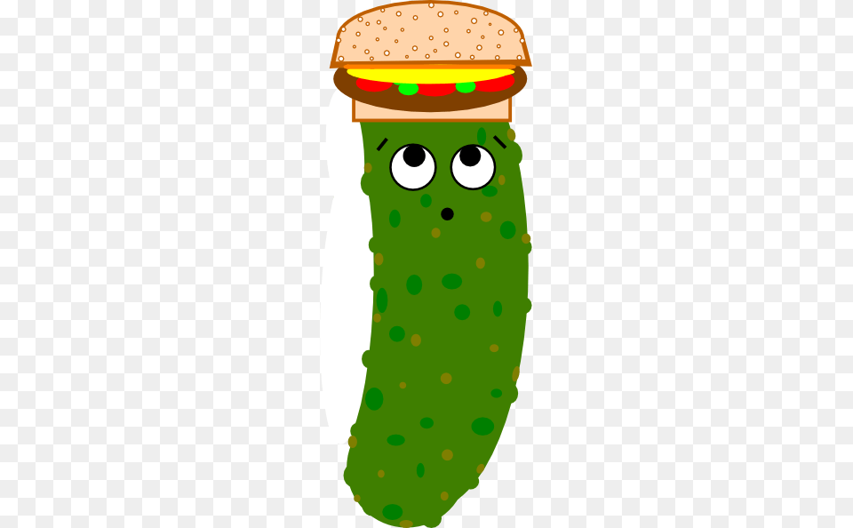 Hamburger Green Clipart, Food, Relish, Pickle, Cucumber Free Png Download
