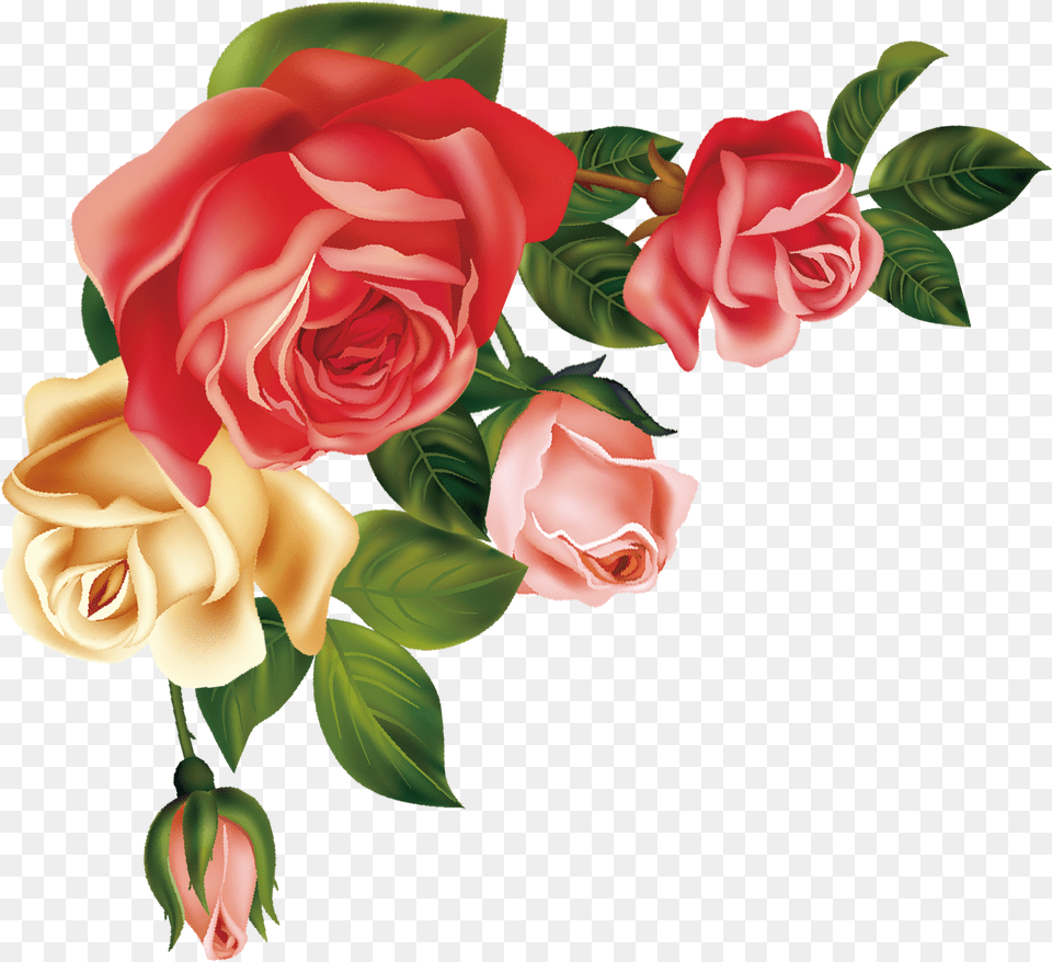 Download Hand Drawn Cartoon Fashion Flower Decoration Vector Plant, Rose, Flower Arrangement, Flower Bouquet Free Png