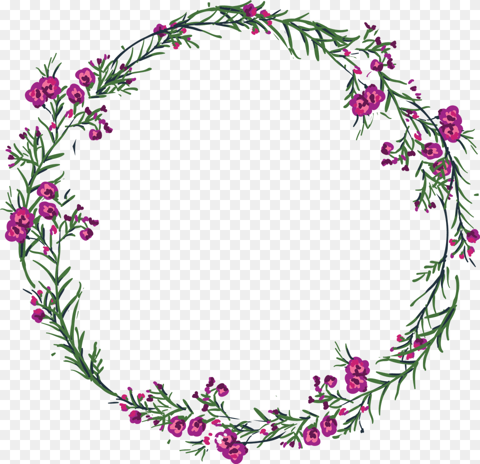 Download Hand Drawn Flower Frame Icon Full Size, Art, Floral Design, Graphics, Pattern Free Transparent Png