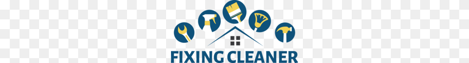 Download Handyman Cleaning Logo Clipart Logo Commercial Cleaning, Brush, Device, Tool Free Png