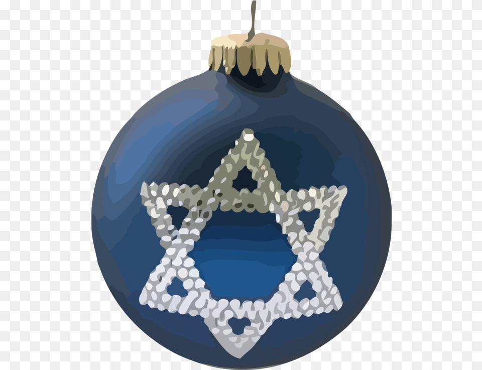 Download Hanukkah Christmas Ornament Star Of David Ornament, Accessories, Symbol, Star Symbol Free Png