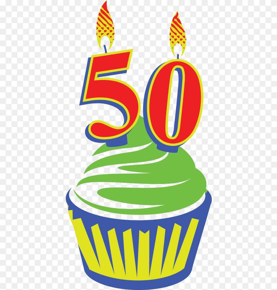 Download Happy 50th Birthday Photo Happy 50th Birthday, Cream, Dessert, Food, Icing Free Transparent Png