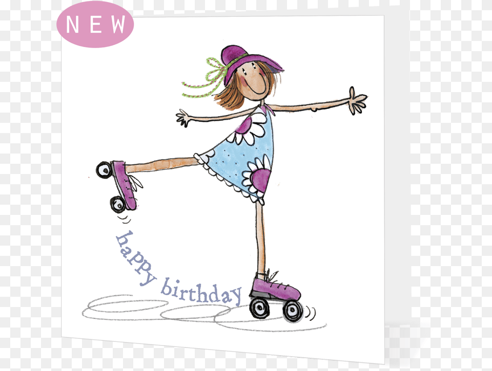 Download Happy Birthday 4bcef2f63ec6c Happy Birthday Happy Birthday Roller Skater, Scooter, Transportation, Vehicle, Child Free Png