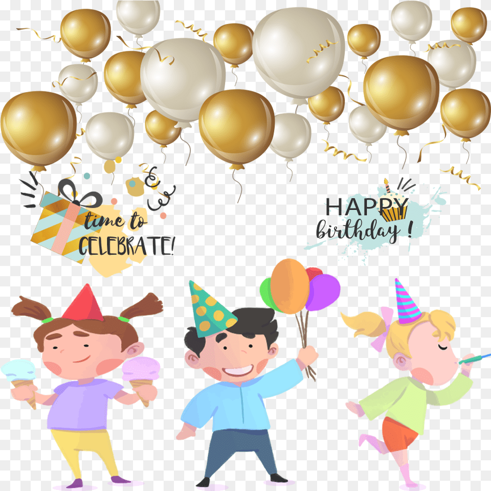 Download Happy Birthday Birthday Invitation Card Happy Birthday To The Little One, Clothing, Hat, People, Person Free Png