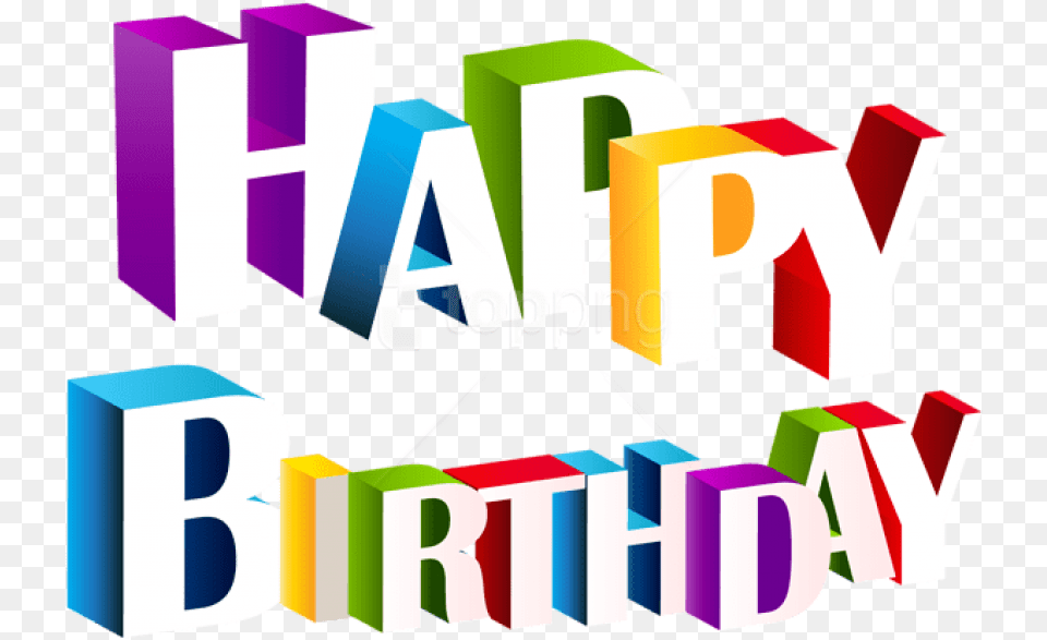 Download Happy Birthday Multlor Images Birthday Wishes Text, Art, Graphics, Bulldozer, Machine Free Png