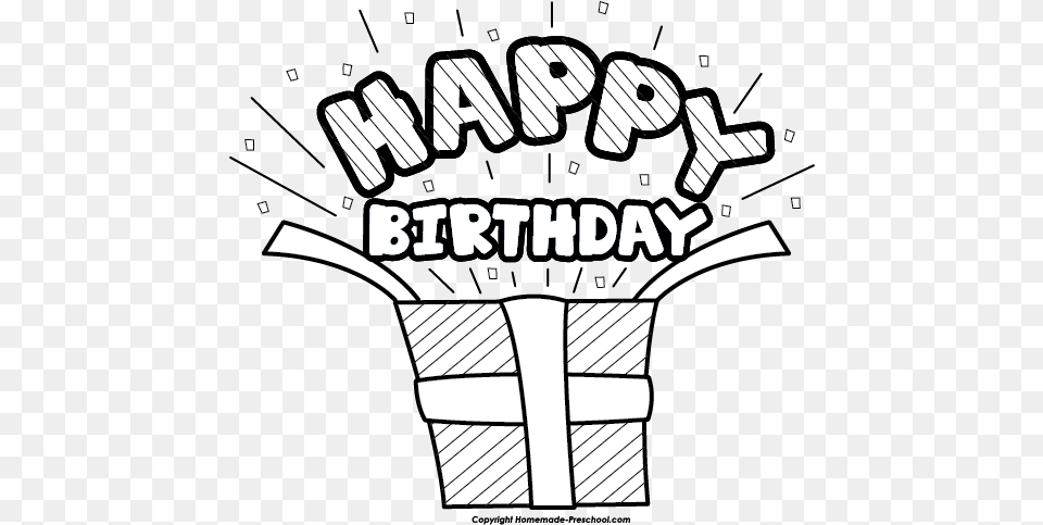 Download Happy Birthday Presents Clip Art Happy Birthday Happy Birthday Surprise Drawing, Text, Light, Adult, Male Png