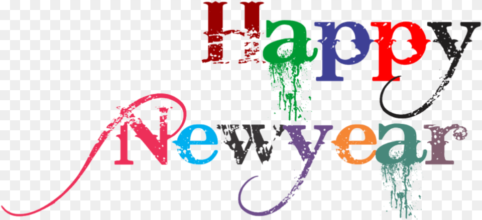 Happy New Year Clipart Transparent Background Happy New Year Sticker, Text Free Png Download