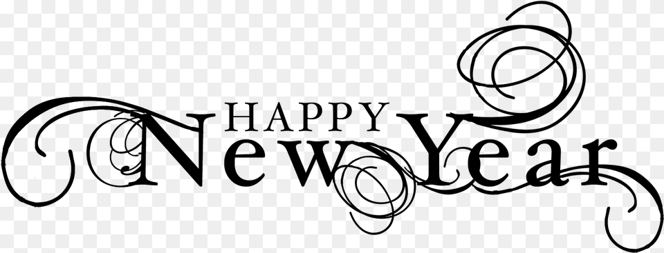 Happy New Year Transparent Happy New Year, Gray Free Png Download