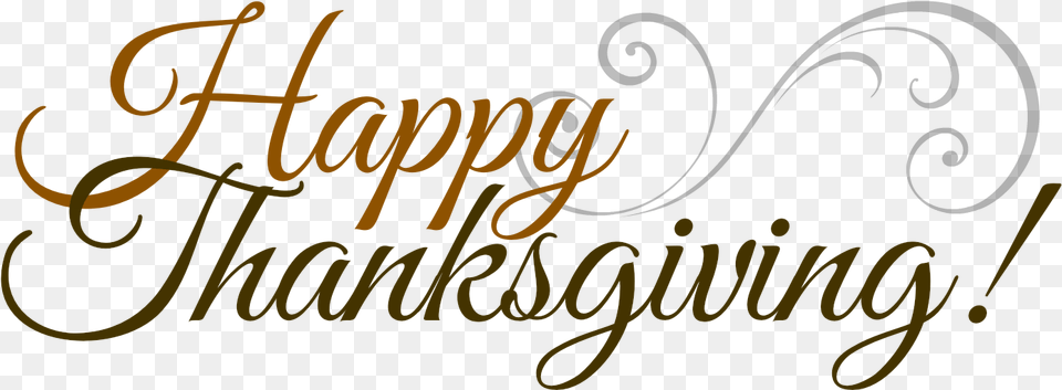 Download Happy Thanksgiving Happy Thanksgiving, Calligraphy, Handwriting, Text Free Transparent Png