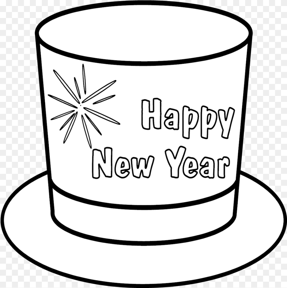 Download Hat Happy New Year W New Year For 3rd Class, Cup, Beverage, Coffee, Coffee Cup Png