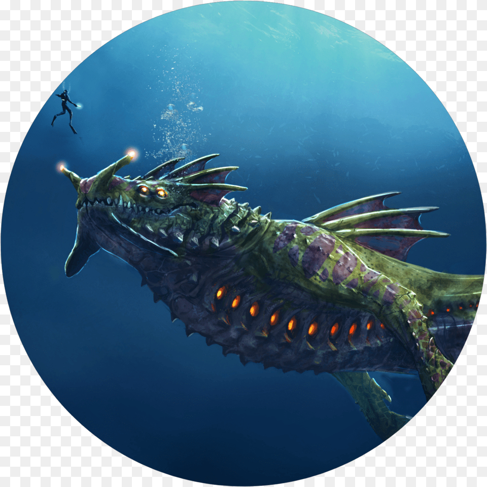 Download Have Some Subnautica Icons Sea Dragon Leviathan Art, Aquatic, Water, Photography, Animal Free Png