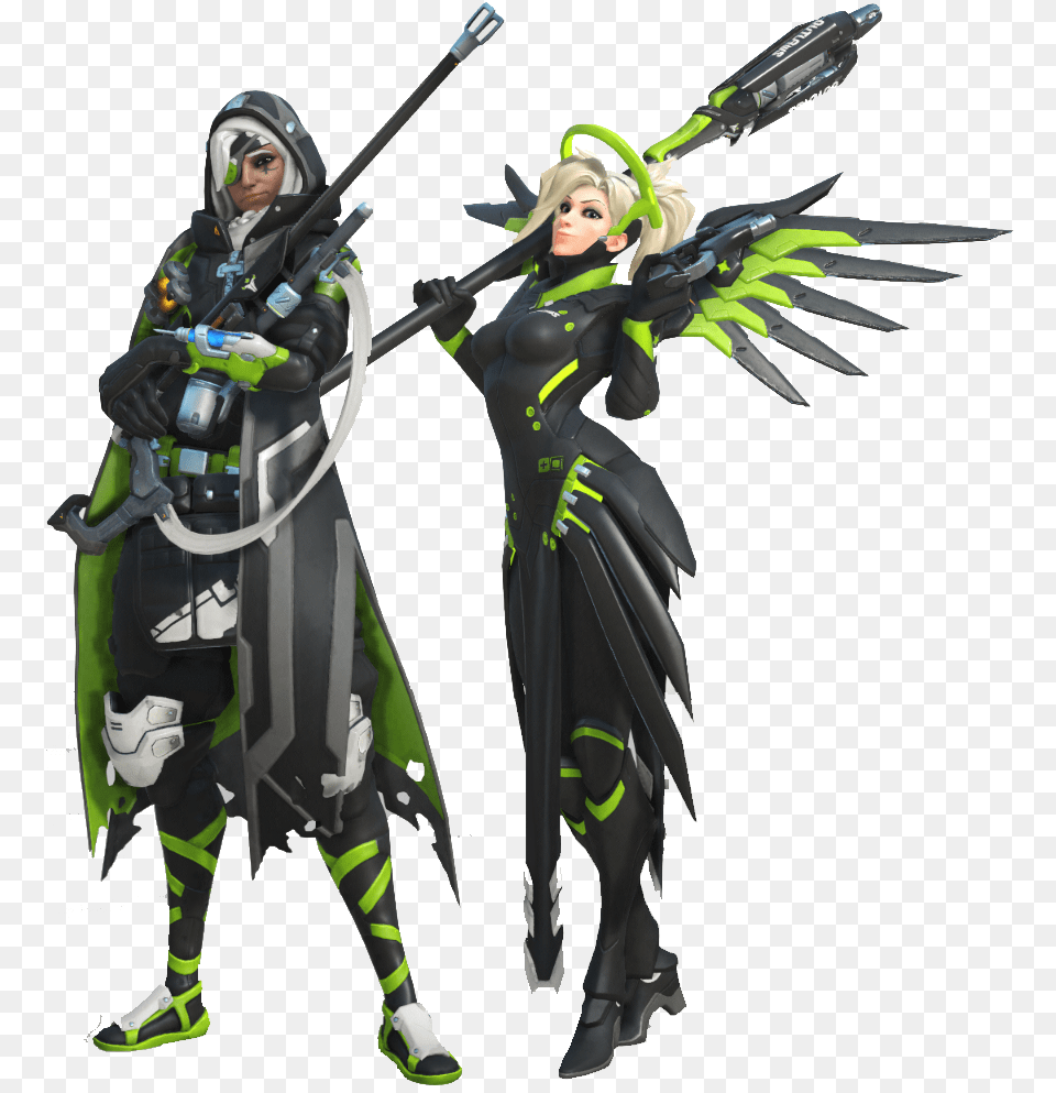 Download Hd 0 Replies Retweets 7 Likes Mercy Outlaws Houston Outlaws Mercy Skin, Clothing, Costume, Person, Adult Png