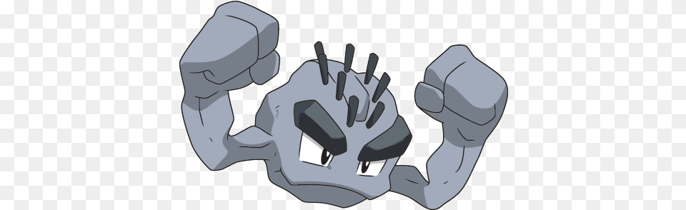 Download Hd 074geodude Alola Sm Anime Geodude Alola Pokemon, Clothing, Glove, Body Part, Hand Free Transparent Png