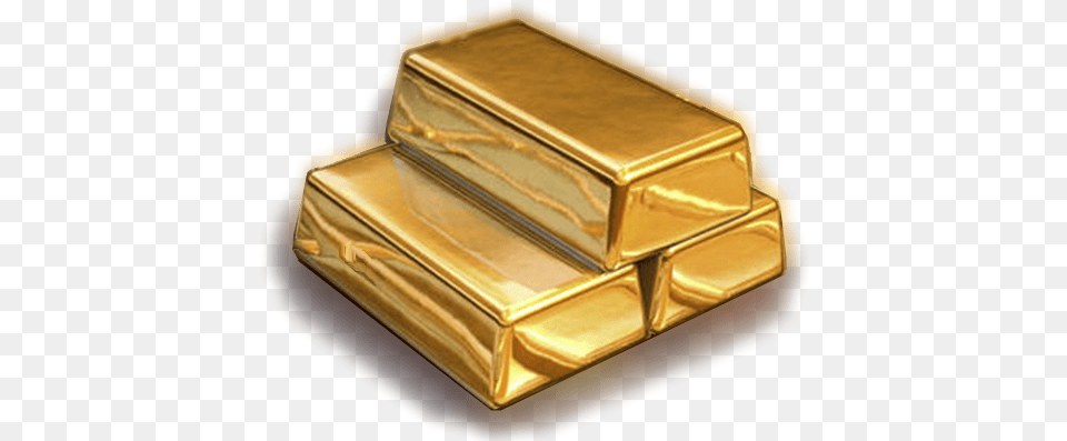 Download Hd 3 Gold Bars Transparent Small Gold Bar, Treasure Png Image