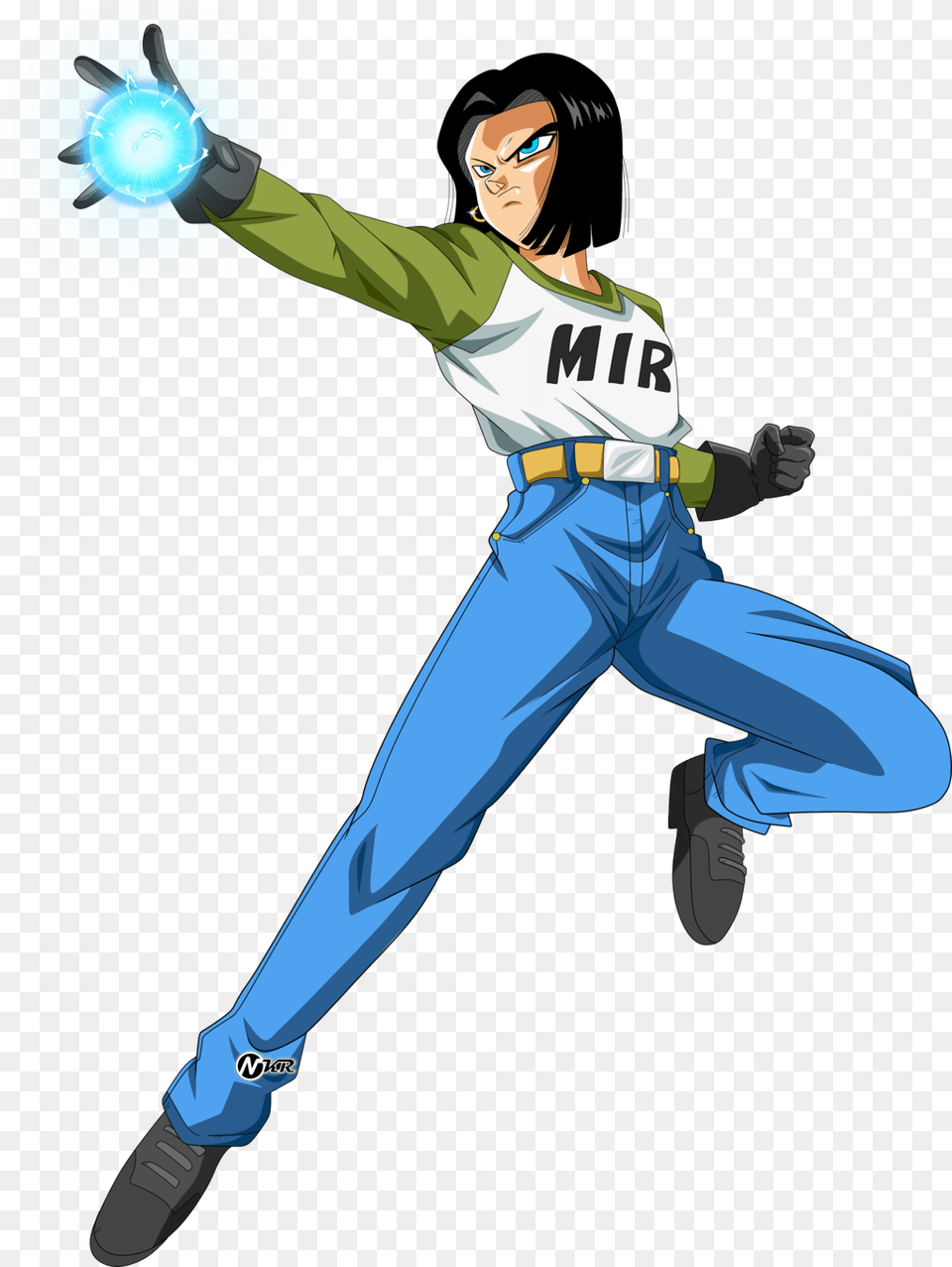 Download Hd 391kib 1024x1361 Android Android 17 Dragon Ball Super, People, Person, Clothing, Pants Png