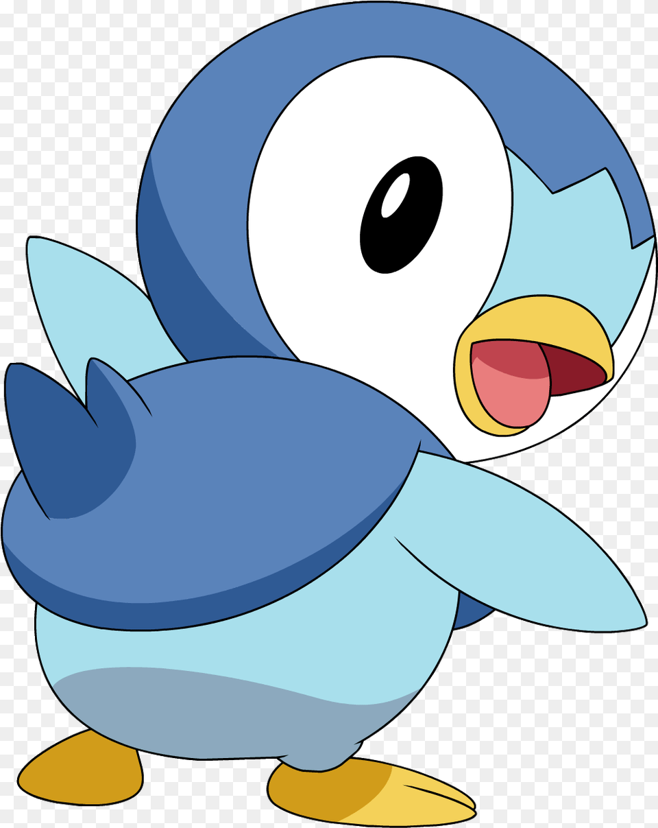 Download Hd 393piplup Dp Anime 3 Transparent Pokemon Piplup, Animal, Fish, Sea Life, Shark Png