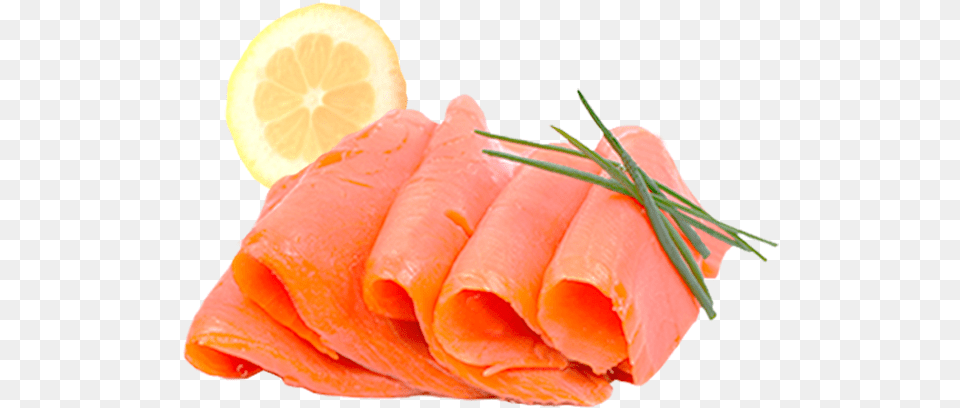 Download Hd 607 Smoked Salmon With Skin Smoked Salmon Pre Smoked Salmon, Blade, Sliced, Knife, Weapon Png Image