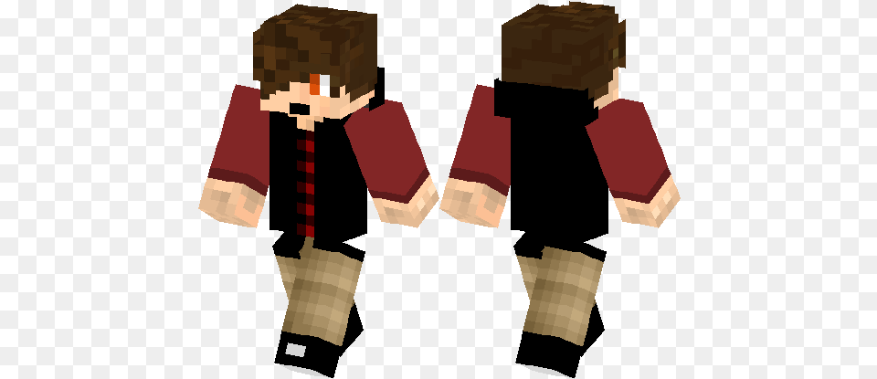 Download Hd Adzerbeb Cool Emo Hair Boy Minecraft Skin Boy Ender Man, Person, Body Part, Hand, Box Free Png