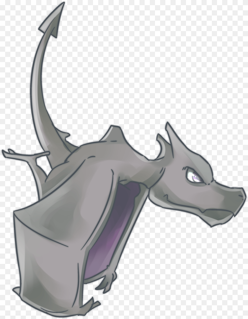 Download Hd Aerodactyl Ground Type Pokemon Go Aerodactyl Type, Animal, Fish, Sea Life, Shark Free Transparent Png