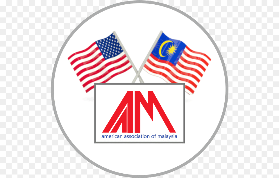 Download Hd American Flag Circle Voted North Carolina Sticker, American Flag, Malaysia Flag Free Transparent Png