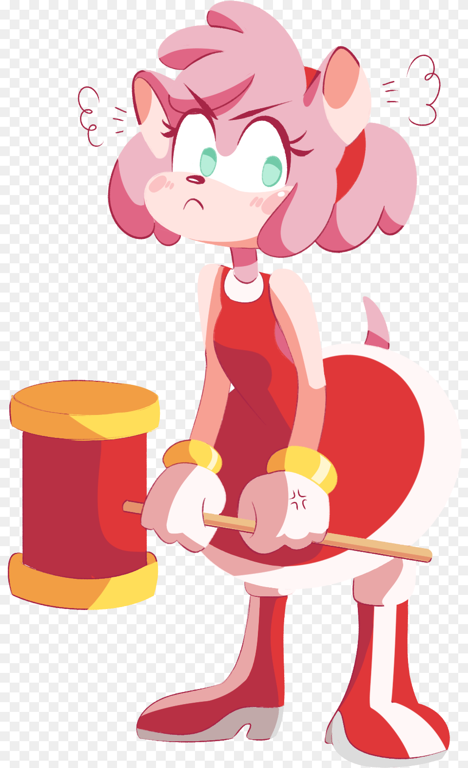 Download Hd Amy Rose Is Here Amy Rose Aesthetic Amy Rose Pastel Fanart, Baby, Person, Cartoon, Performer Png