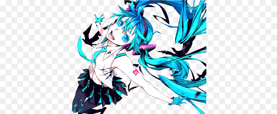 Download Hd Anime Hatsune Miku Girls Vocaloid Miwa Shirow Hatsune Miku, Book, Comics, Publication, Adult Png