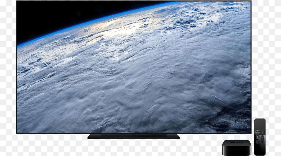 Download Hd Apple Tv 4k Remote Lcd Display, Astronomy, Outer Space, Planet, Outdoors Free Transparent Png