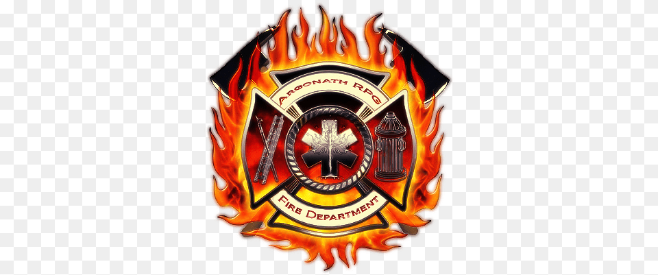 Download Hd Arfd Fire Department Maltese Cross, Emblem, Logo, Symbol, Badge Free Png